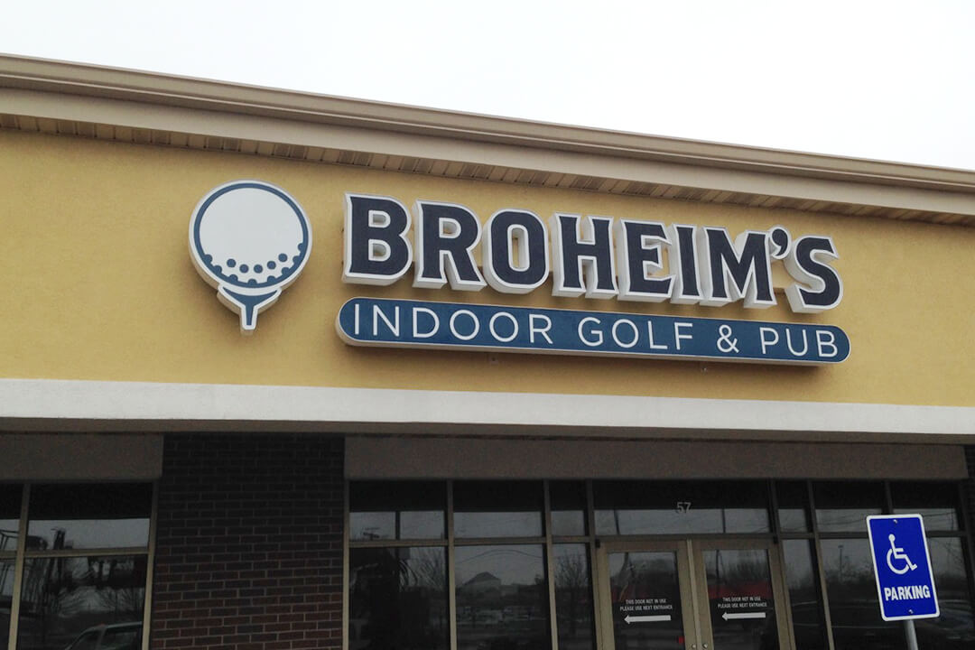 Channel Letters Broheims Indoor Golf & Pub