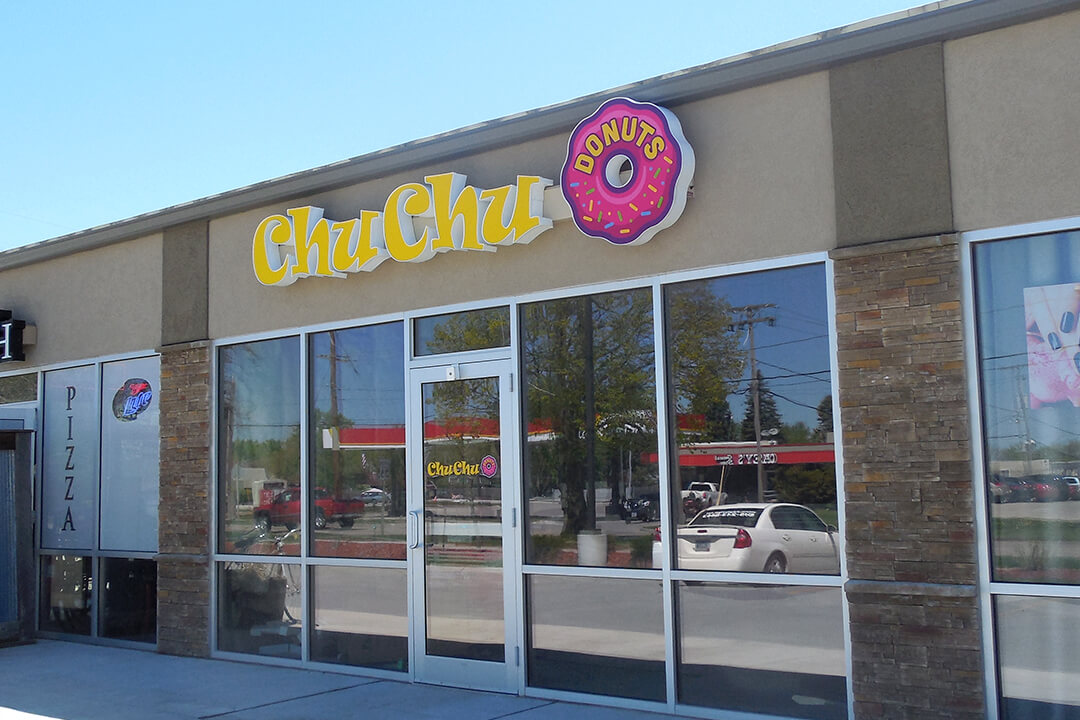 Channel Letters Chu Chu Donuts