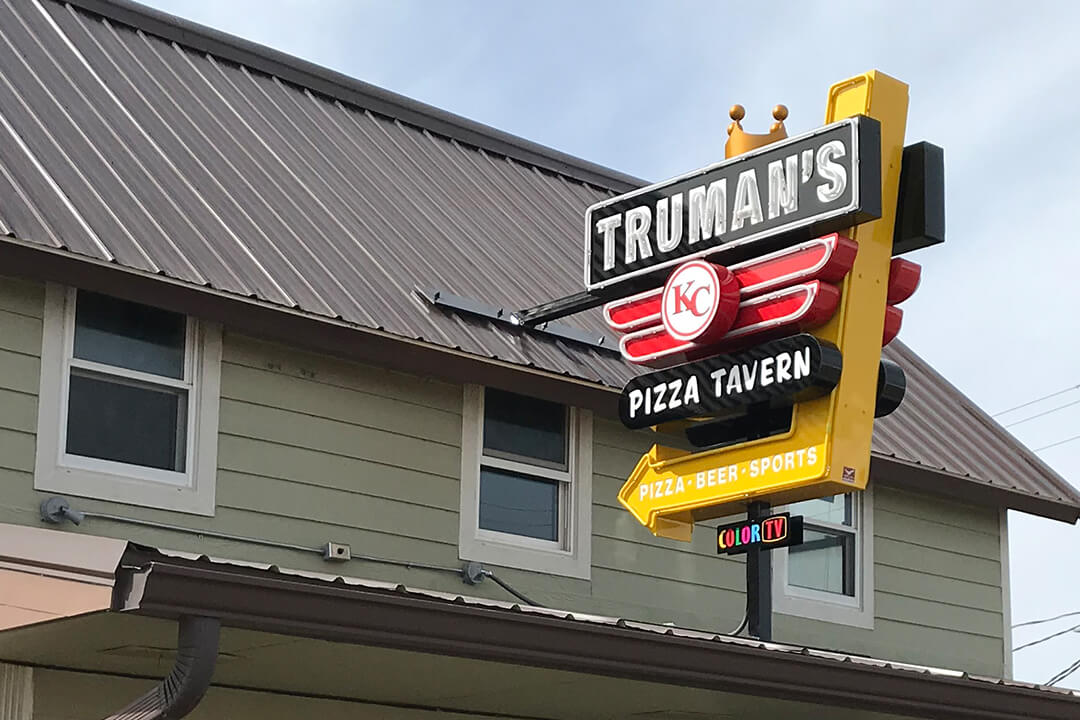 Custom Exterior Truman's Pizza