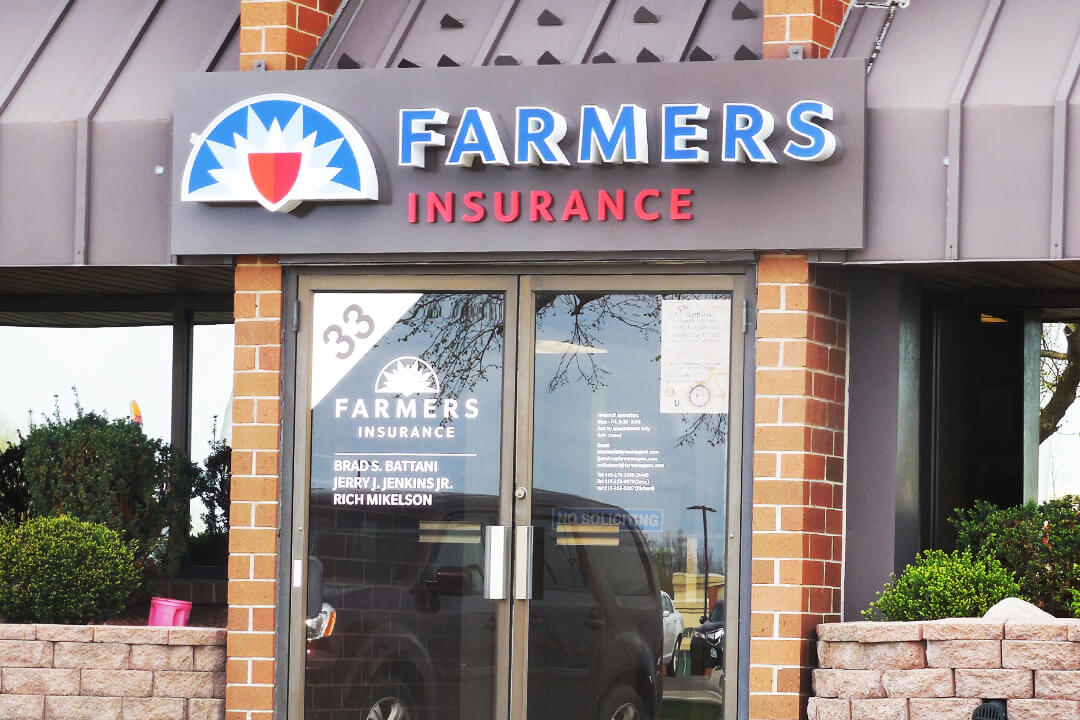 Corporate Farmers Insurance Channel Letters